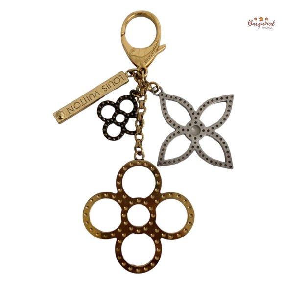 Authentic LOUIS VUITTON Goldtone Tapage Key Holder And Bag Charm - CK 1121 - Picture 3 of 13